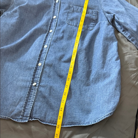 J.Jill Blue Denim Button-Up Shirt Small - Picture 6 of 6